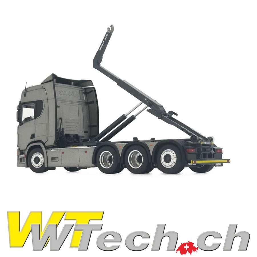 Scania R500 Truck mit Meiller Hakenlift Antrazith