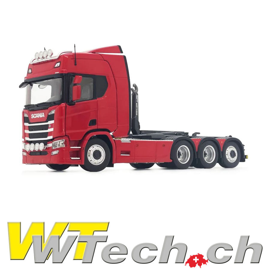 Scania R500 Truck mit Meiller Hakenlift Rot