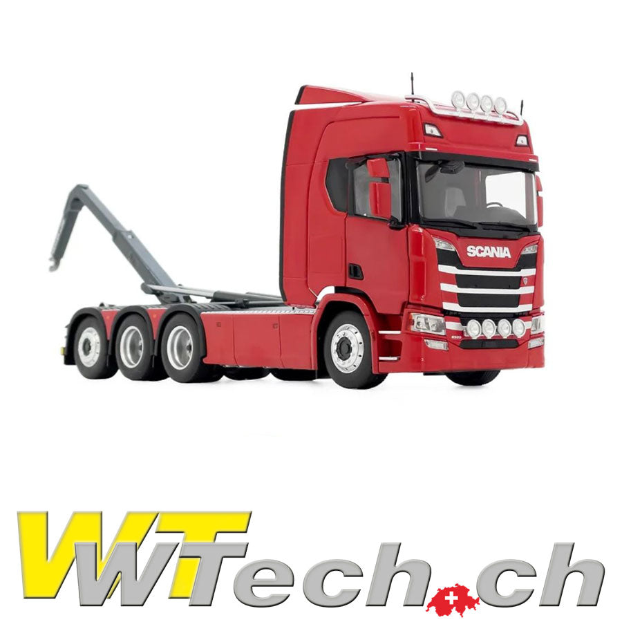 Scania R500 Truck mit Meiller Hakenlift Rot