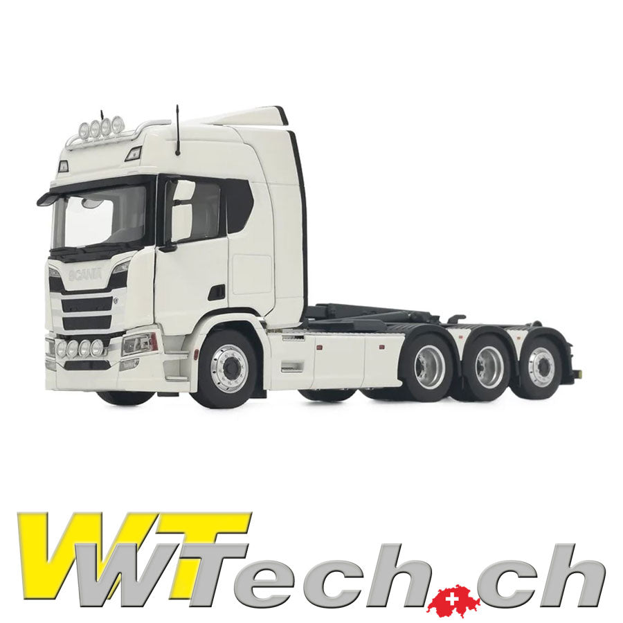 Scania R500 Truck mit Meiller Hakenlift Weiss