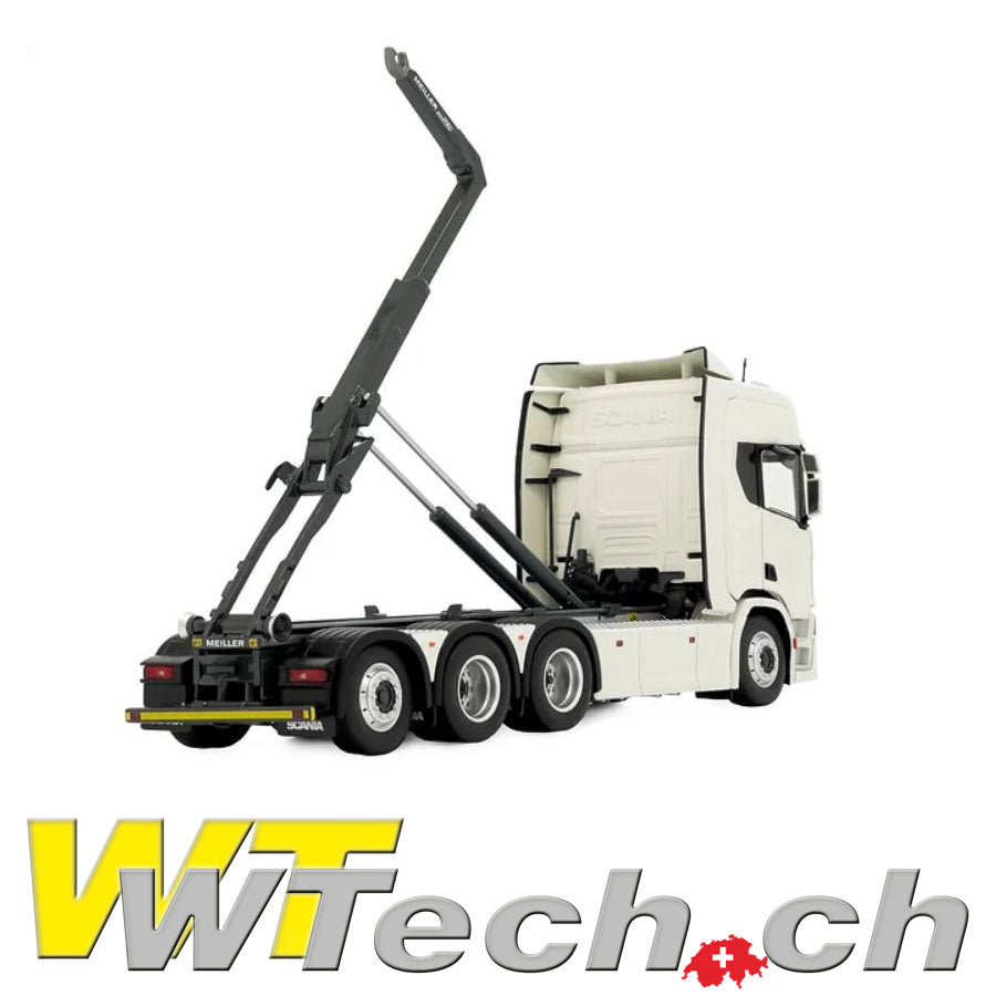 Scania R500 Truck mit Meiller Hakenlift Weiss