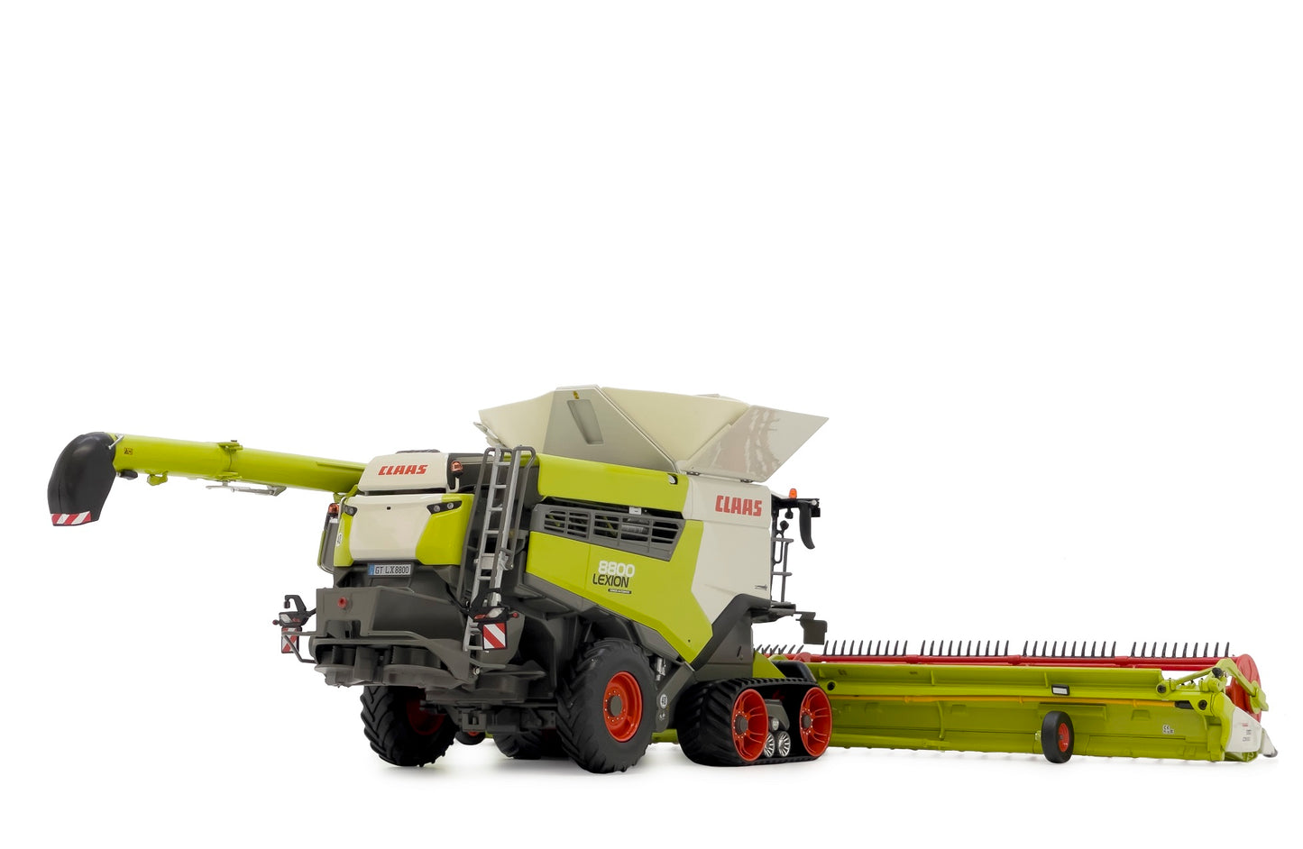 Claas Lexion 8800 TT mit Convio 1380 und Balkenwagen