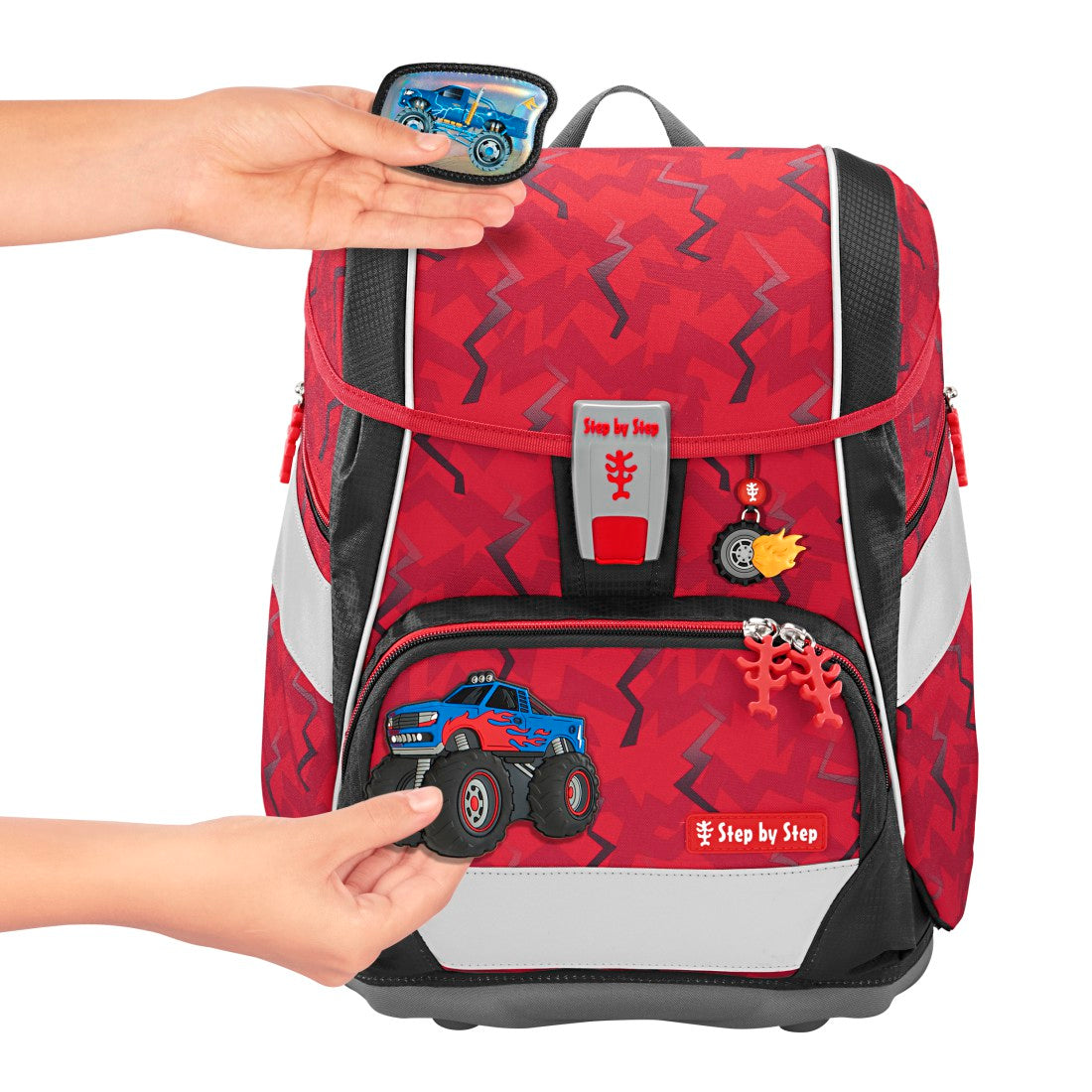 Step by Step 2IN1 PLUS Schulrucksack Schulthek-Set Monster Truck Rocky"