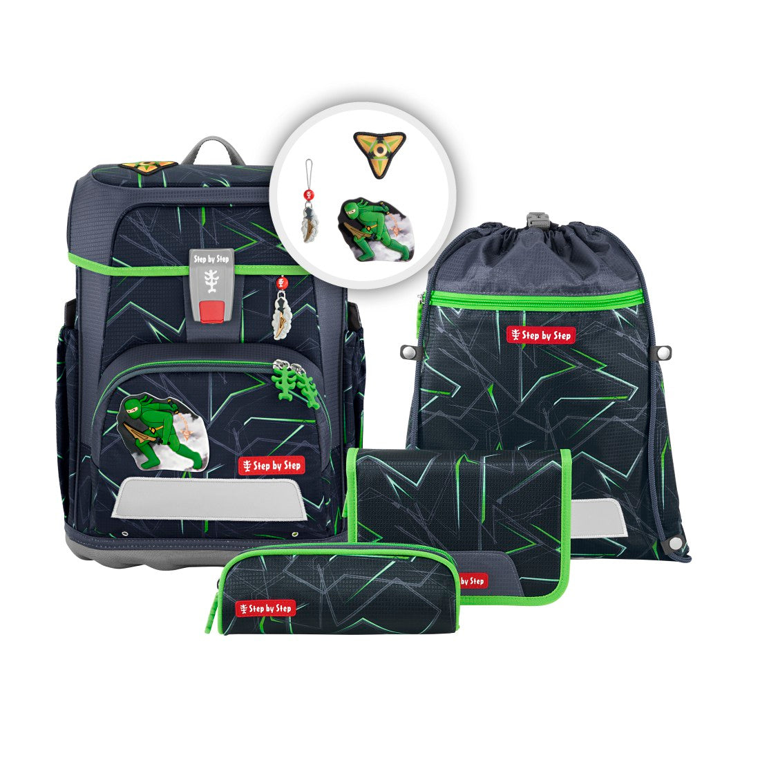 Step by Step CLOUD Schulrucksack Schulthek-Set Ninja Kimo"