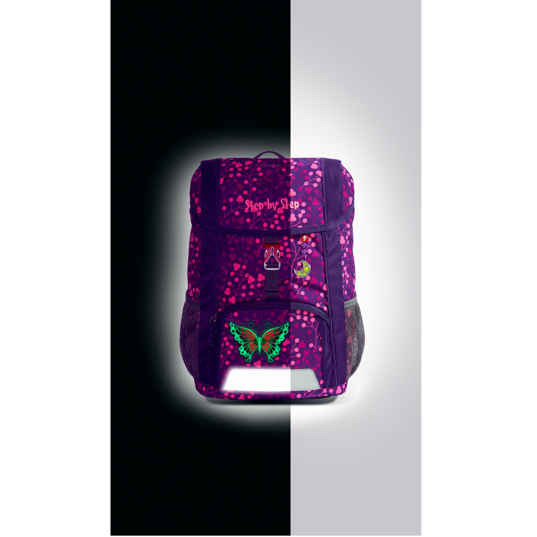 Step by Step JUNIOR KID SHINE Rucksack-Set Butterfly Night Ina"