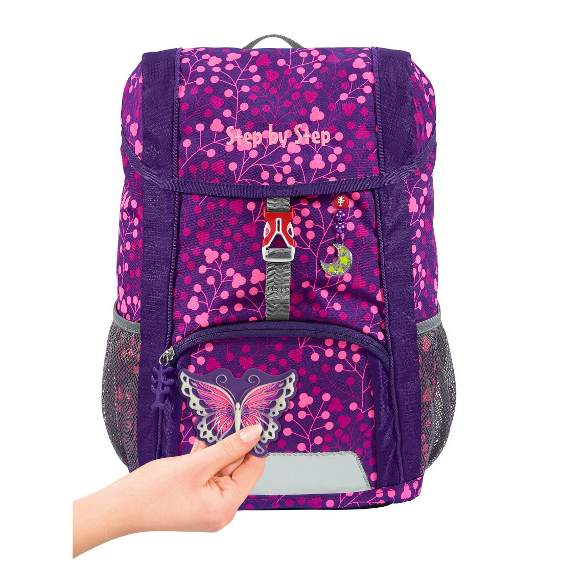 Step by Step JUNIOR KID SHINE Rucksack-Set Butterfly Night Ina"