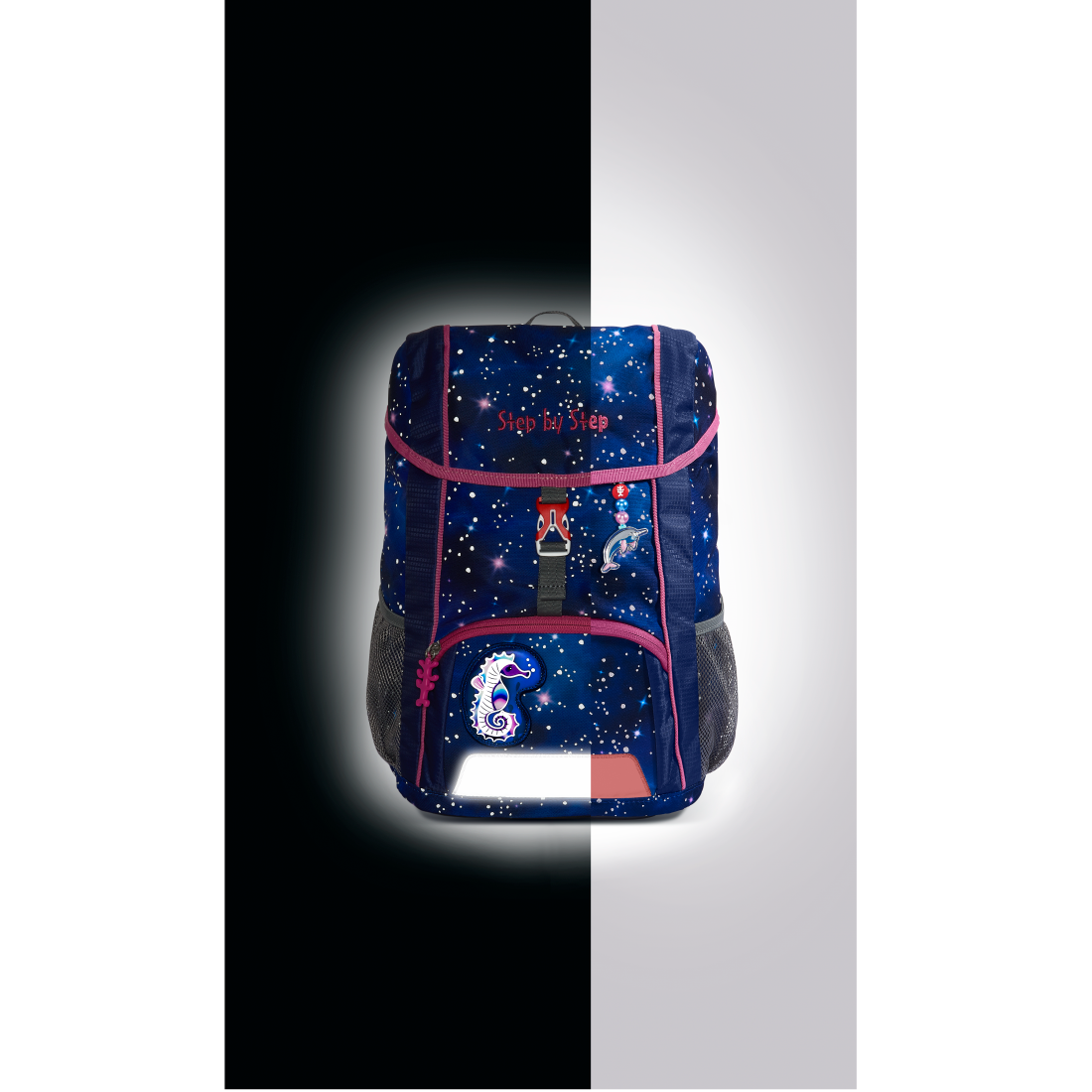 Step by Step JUNIOR KID REFLECT Rucksack-Set Star Seahorse Zoe"