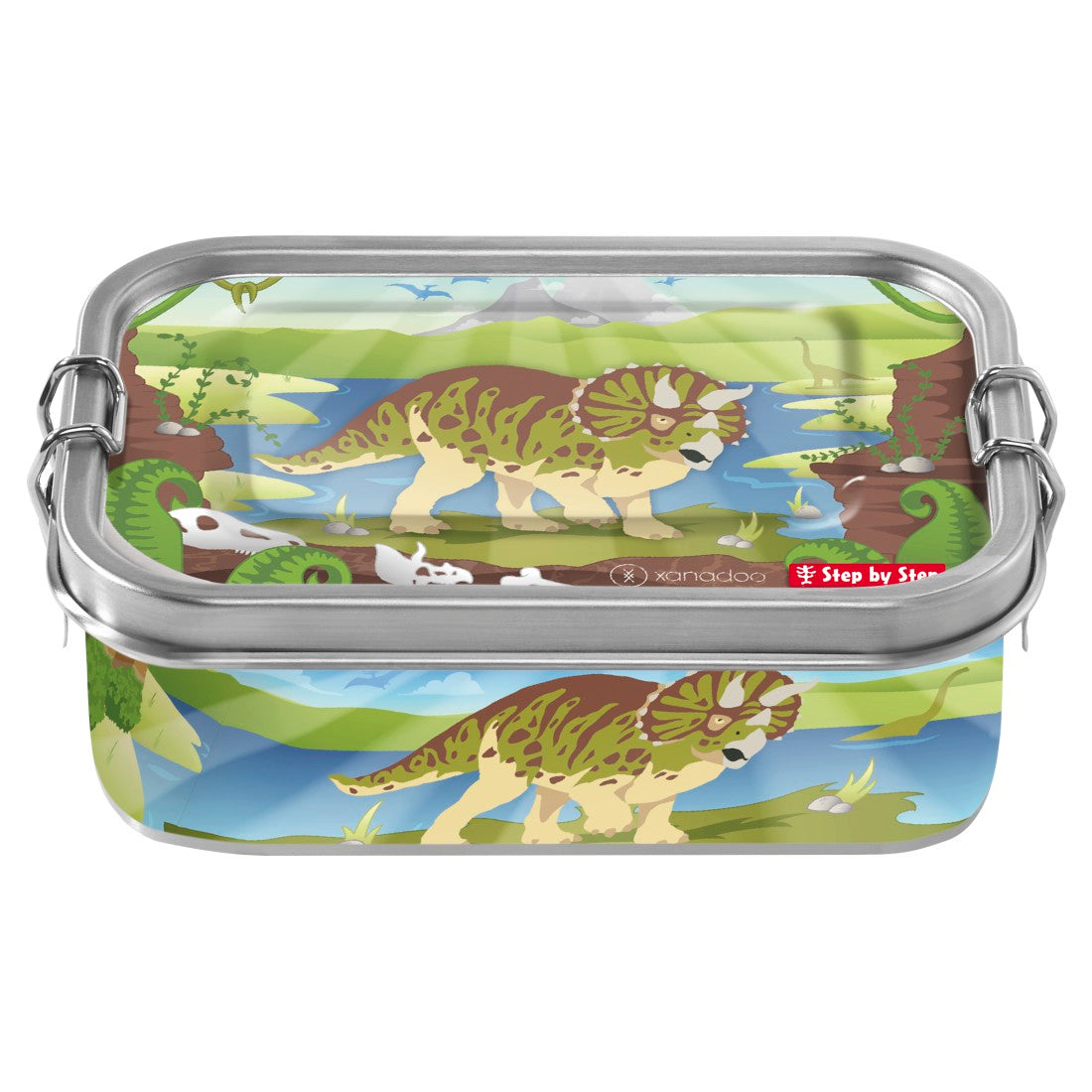 Xanadoo Edelstahl-Lunchbox Dino Tres""
