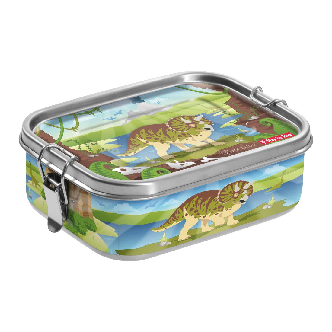Xanadoo Edelstahl-Lunchbox Dino Tres""