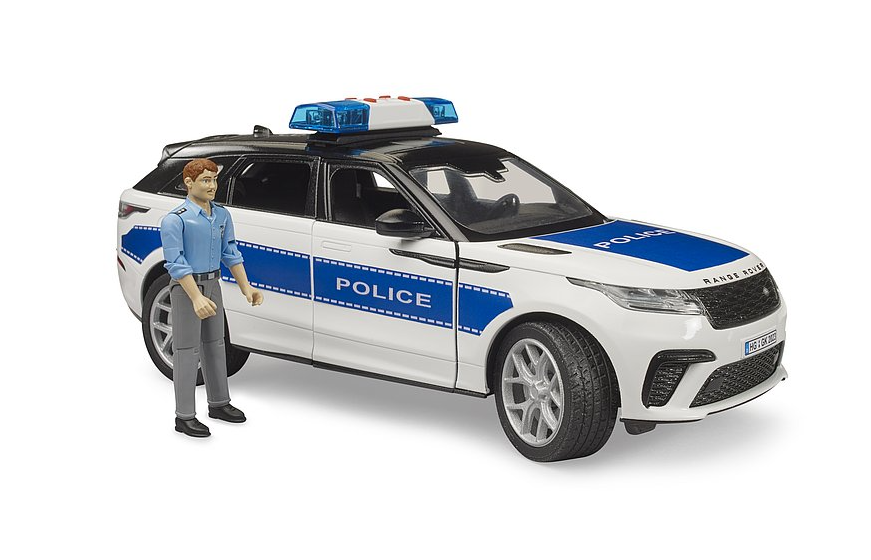 Range Rover Velar Polizeifahrzeug mit Polizist