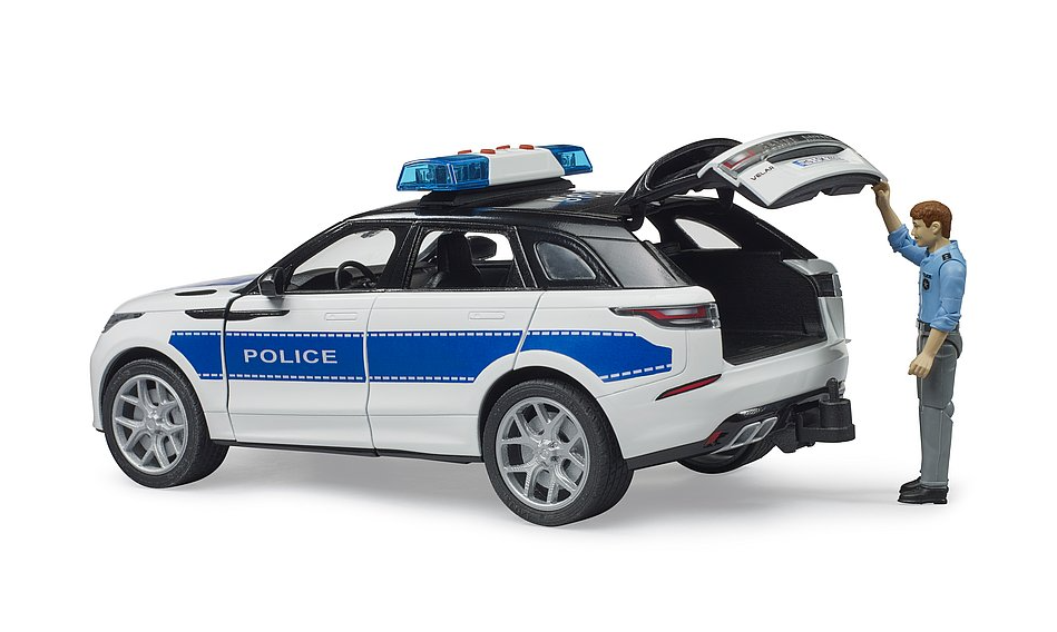 Range Rover Velar Polizeifahrzeug mit Polizist