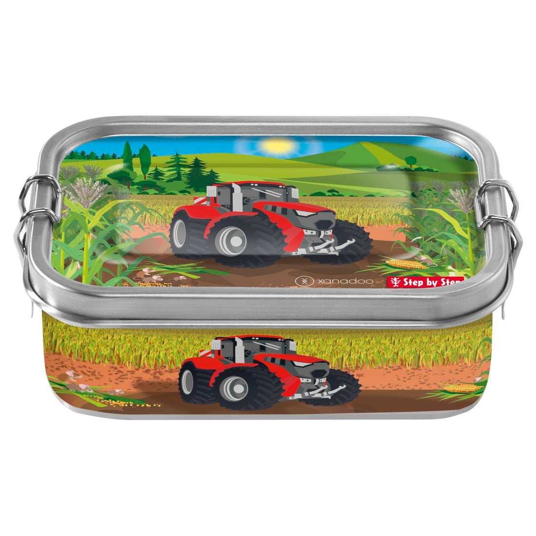 Xanadoo Edelstahl-Lunchbox Tractor Freddy"