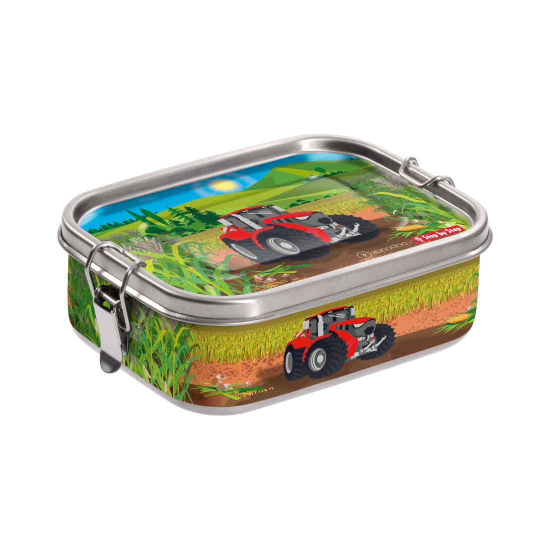 Xanadoo Edelstahl-Lunchbox Tractor Freddy"