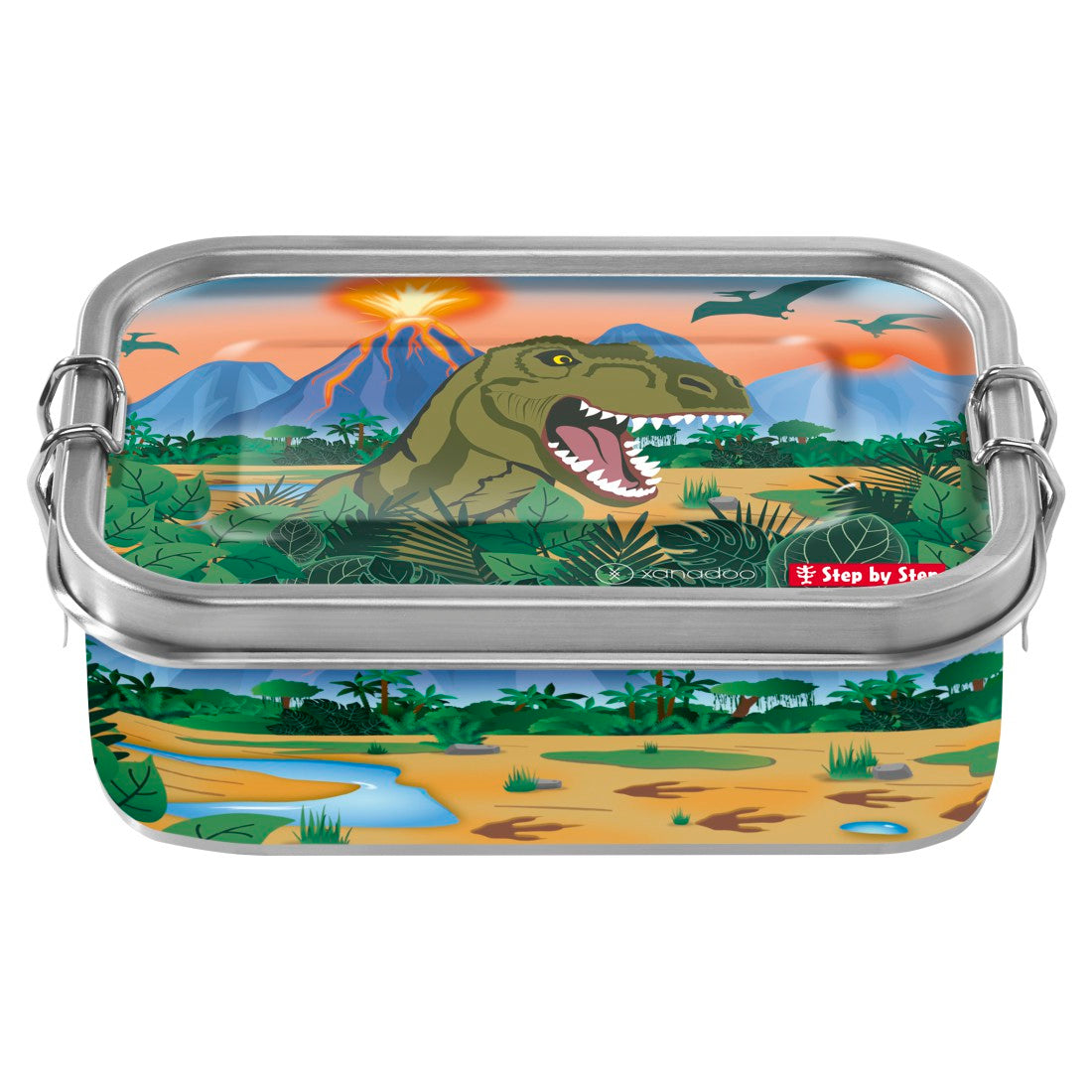 Xanadoo Edelstahl-Lunchbox Dino Torex""