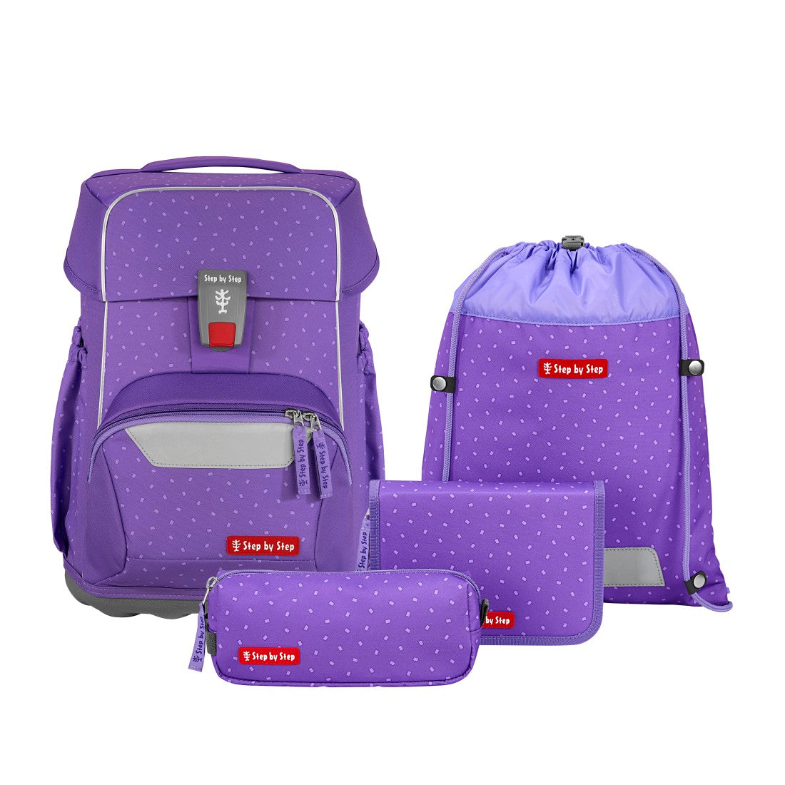 Step by Step BASIS Schulranzen-Set Purple Konfetti"