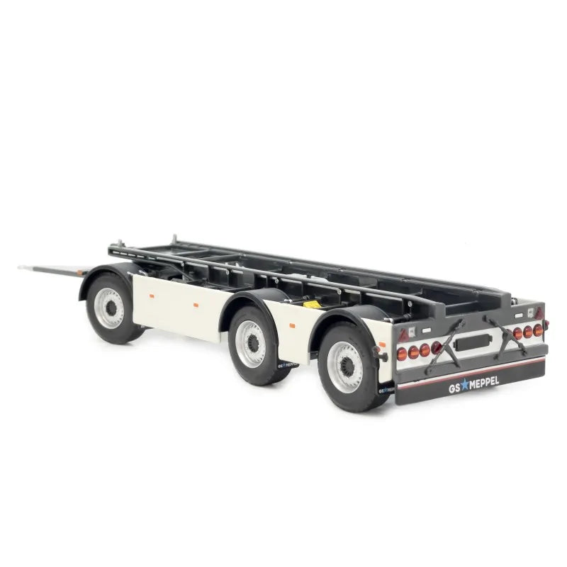 GS Meppel Hakenlift-Container-Anhänger Scania Weiss