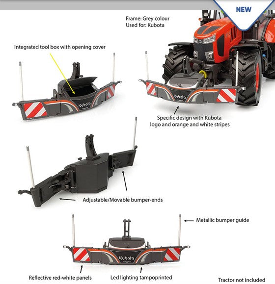 Tractorbumper Sicherheitsgewicht 800 kg – Kubota-Version