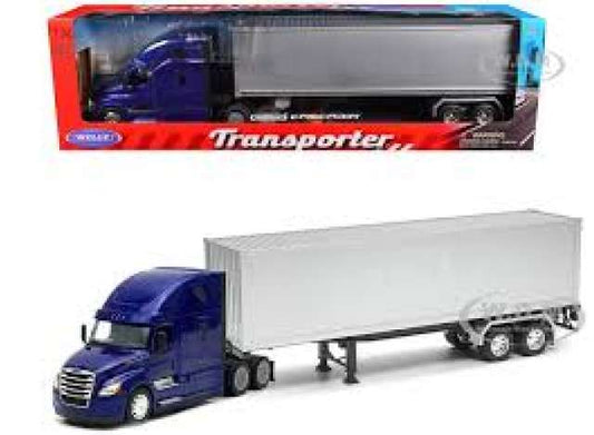 Freightliner Columbia Custom Blau mit silbernem Auflieger