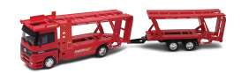 Mercedes-Benz Actros Autotransporter mit Anhänger Rot
