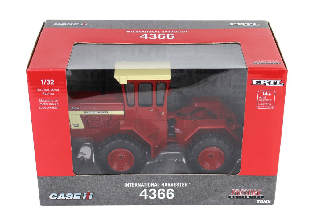 IH 4366 Allrad-Traktor mit roter Kabine