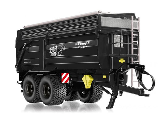 Krampe Big Body 650 mit Silageaufsatz mit Reifenspuren Black Limited Edition