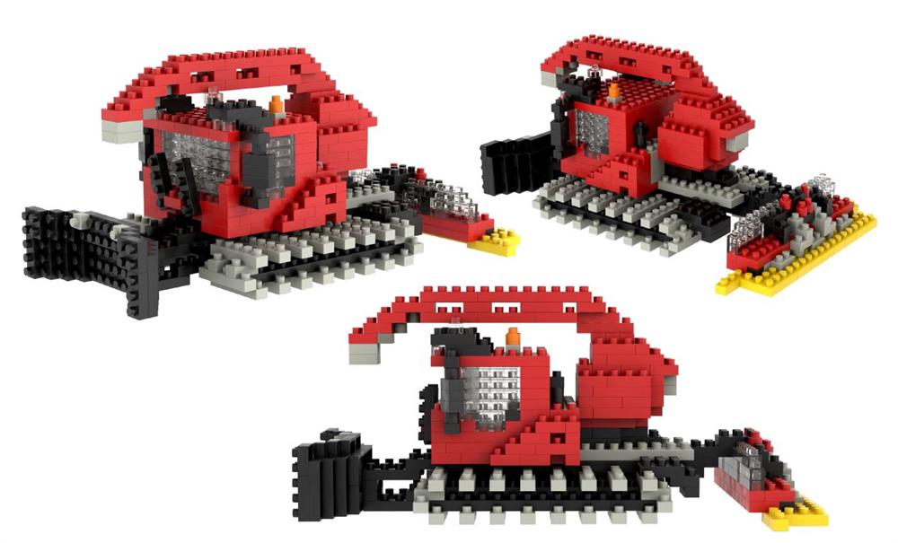 Brixies Pistenraupe aus Minibausteinen