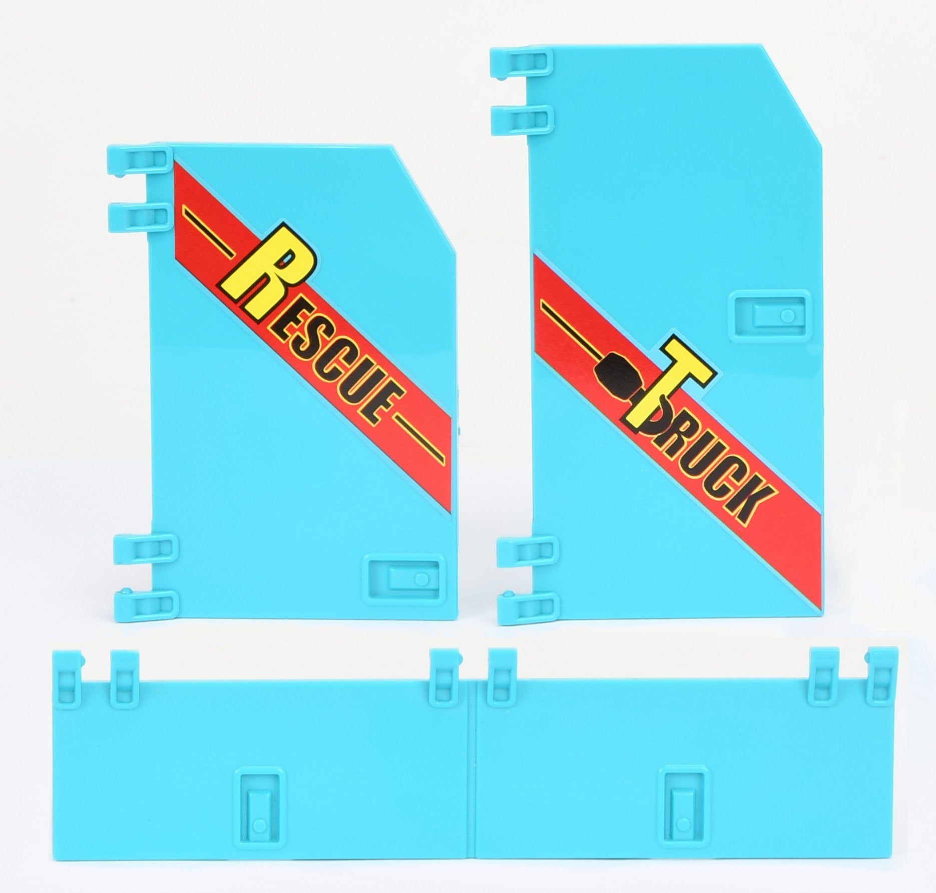 Seitenklappen links türkis