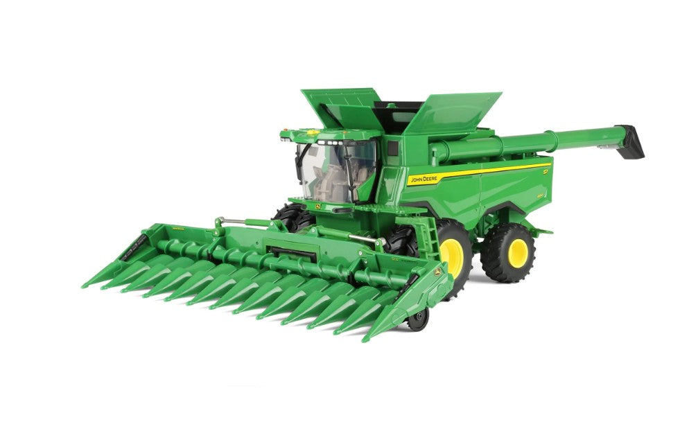 John Deere S7 800 Mähdrescher mit Zwillingsbereifung