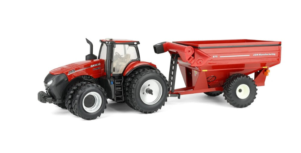 Case IH Magnum 355 Traktor mit JM 875 Ueberladewagen