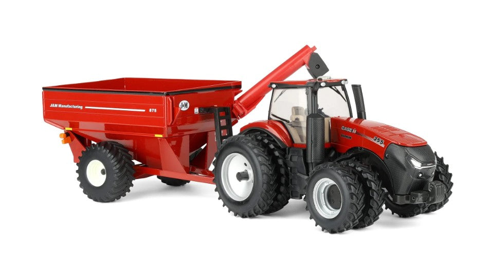 Case IH Magnum 355 Traktor mit JM 875 Ueberladewagen