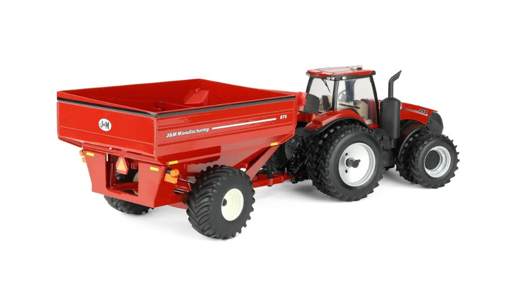 Case IH Magnum 355 Traktor mit JM 875 Ueberladewagen