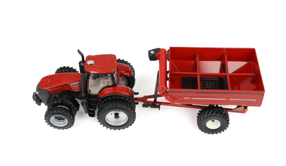 Case IH Magnum 355 Traktor mit JM 875 Ueberladewagen