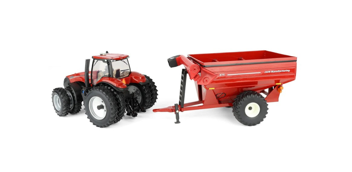 Case IH Magnum 355 Traktor mit JM 875 Ueberladewagen