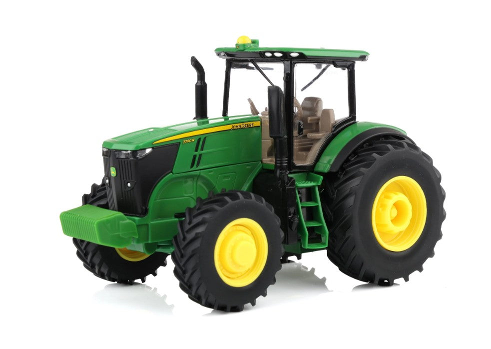 Peterbilt 579 mit Tieflader und John Deere 7290R