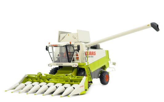 Claas Lexion 480 Evolution und Conspeed 875C Maispflueckvorsatz