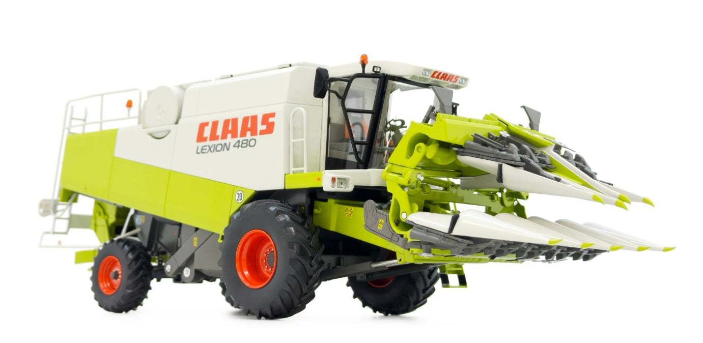Claas Lexion 480 Evolution und Conspeed 875C Maispflueckvorsatz