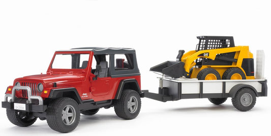 JEEP Wrangler mit Fahrzeugtransportanhänger