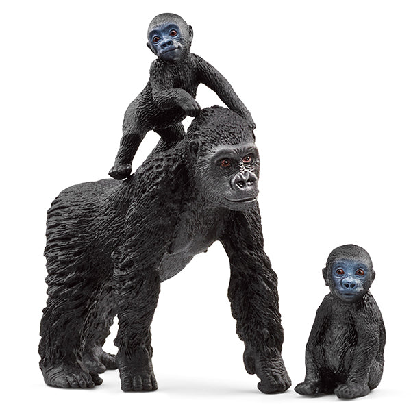 Flachland Gorilla Familie