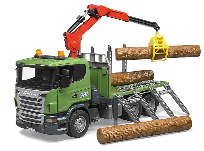 Scania R-Serie Holztransport mit Ladekran