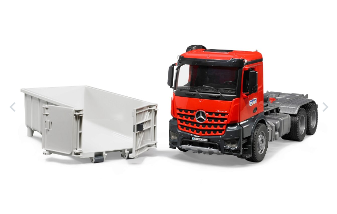 MB Arocs LKW mit Abrollcontainer Profi-Serie 53.5x18.5x22.5cm