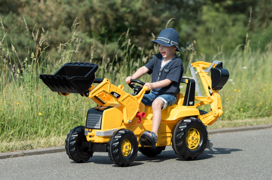 rollyJunior CAT Backhoe-Loader mit Frontlader & Heckbagger