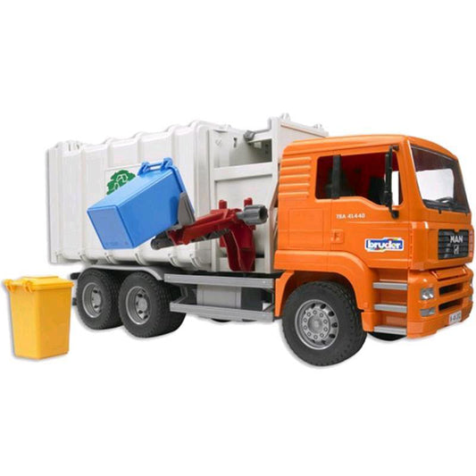 MAN TGA Seitenlader Müll-LKW orange
