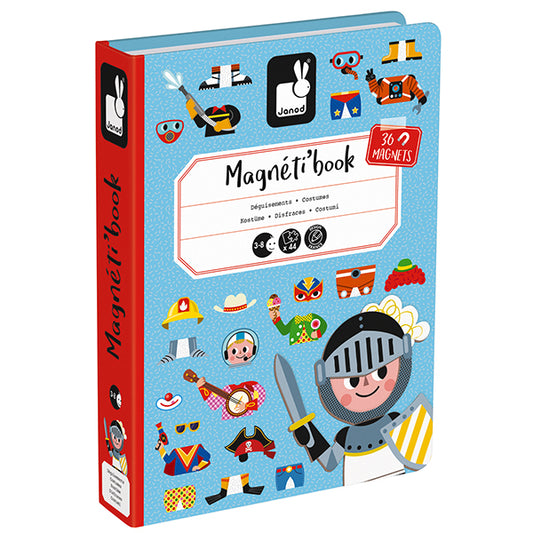 Magnetbuch Kostüme für Jungen 36 Magnete und 8 Karten