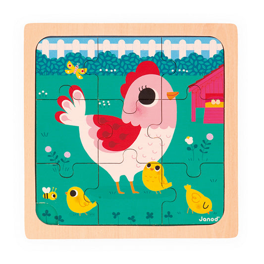 Puzzle Henriette das Huhn 9tlg