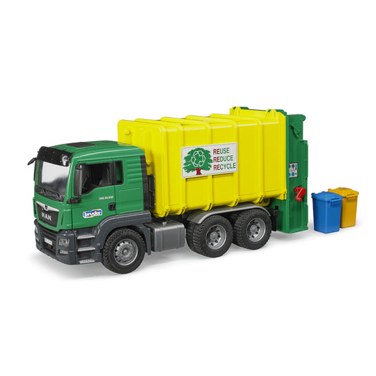 MAN TGS Müll-LKW Hecklader grün/gelb