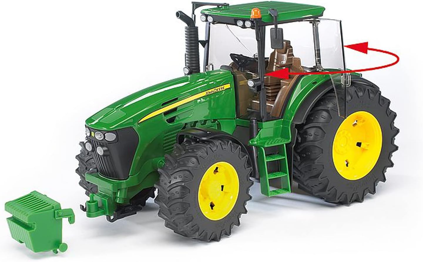 John Deere Traktor mit Frontlader Profi-Serie 44.5x17.5x20cm