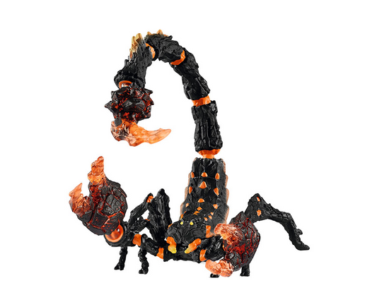 Lavaskorpion mit beweglichem Stachel und Greifzangen