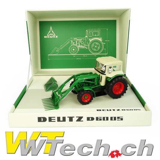 Deutz D 6005 mit Fritzmeier Verdeck + Frontlader