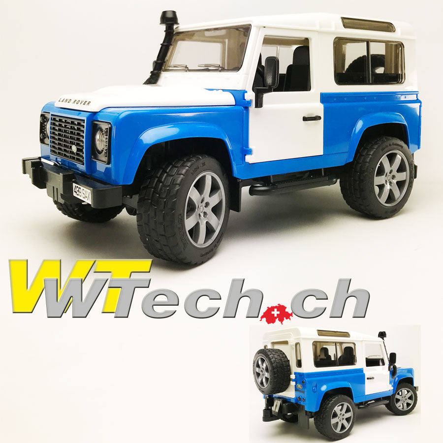 Land Rover Defender blau in Beutel