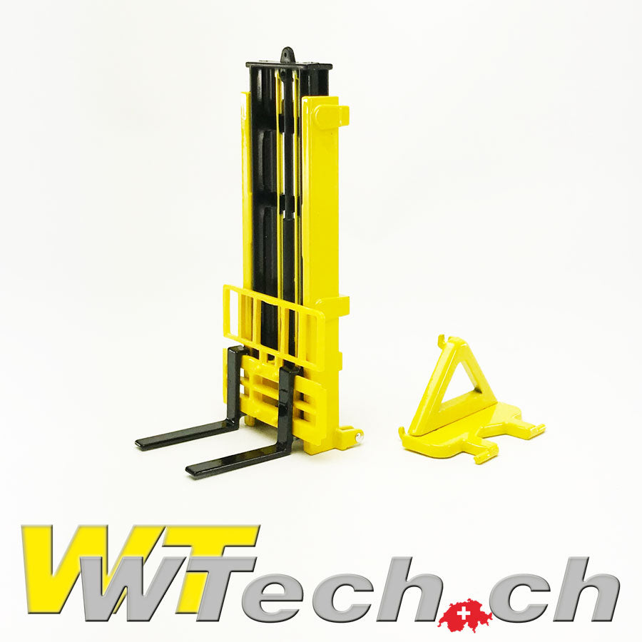 Triplex Heckstapler / Frontstapler für Traktor gelb